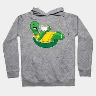 Turtle with Cup of Coffee Hoodie